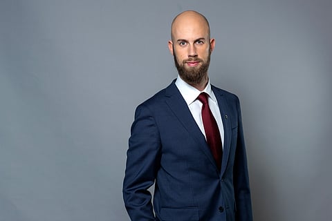 Minister för civilt försvar Carl-Oskar Bohlin. 