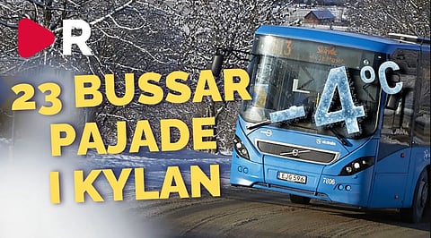 23 bussar förstörda i kylan: "Inte ens Norrlandskyla"