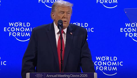 Trump till Världsekonomiskt forum: "Så många vänner... ett fåtal fiender"