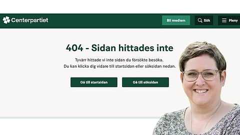 Madeleine Jakobssons (C) miljonskandal fortsätter – webbsida släcks