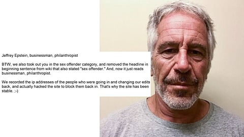 Jeffrey Epsteins vän "hackade" Wikipedia – skulle rädda hans rykte