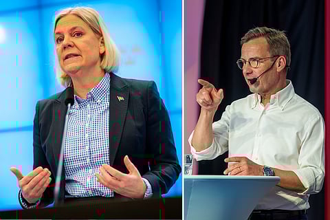 Magdalena Andersson tappar mark till Ulf Kristersson i väljarförtroende.