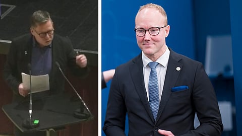 Per Vorberg (M) och Ludvig Aspling (SD)