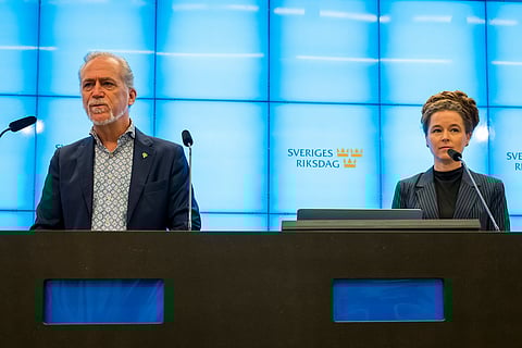 Amanda Lind (MP) och Daniel Helldén (MP)