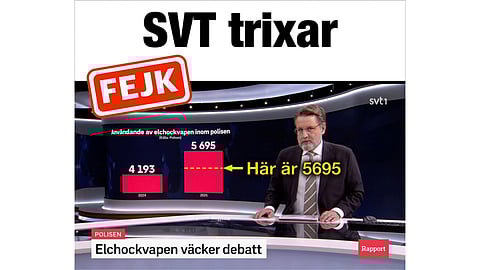 "SVT trixar" – pekas ut för fejkdiagram