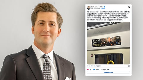 Islamic Relief-reklam i SL-tåg sågas: "Kopplingar till terror" 