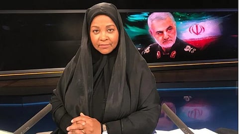 Marzieh Hashemi, nyhetsankare på Press TV, anklagas för att rekrytera spioner åt Iran