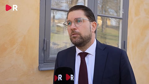 Jimmie Åkesson efter pressträff om besked i regeringsfrågan.