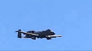 Ett av de stridsflygplan som har störtat nära Hormuzsundet är ett A-10 Warthog. Bilden är tagen vid annat tillfälle