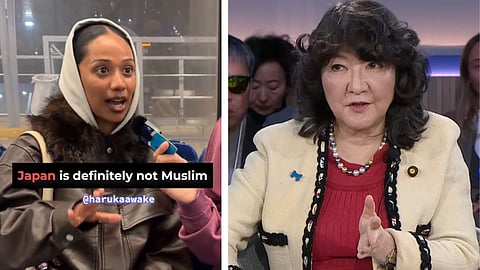 Japans finansminister Satsuki Katayama till höger.