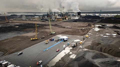 Första spadtaget till det nya stålverket togs hösten 2025. 