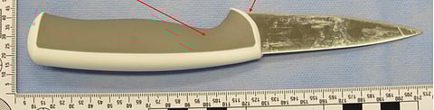 Kniven som användes vid knivattacken