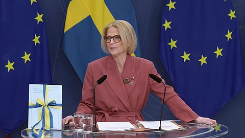 Finansminister Elisabeth Svantesson (M).