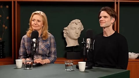 Elisabeth Thand Ringqvist (C) och Fredrik Hjelm.