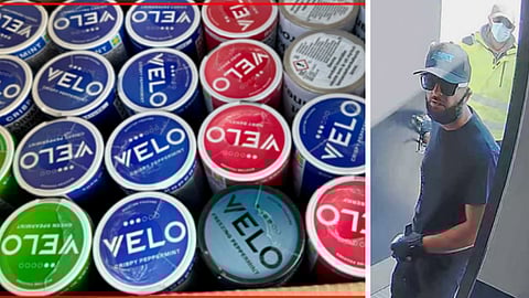 38-åringen och en okänd gärningsman i gul jacka.