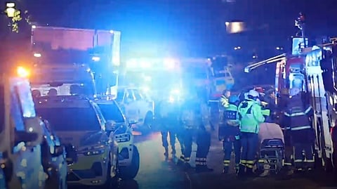 Bild från brottsplatsen i somras.