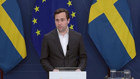 Biståndsminister Benjamin Dousa (M).