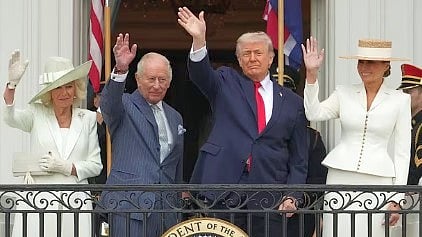 Donald Trump välkomnar engelska kungaparet - hyllar bandet mellan USA och Storbritannien