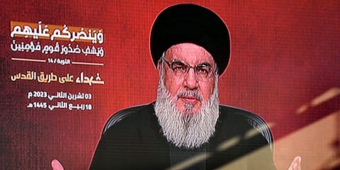 Hizbollahs ledare Hassan Nasrallah Foto: Faksimil / Youtube