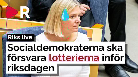 Riks Live: Skandallotterierna debatteras i riksdagen