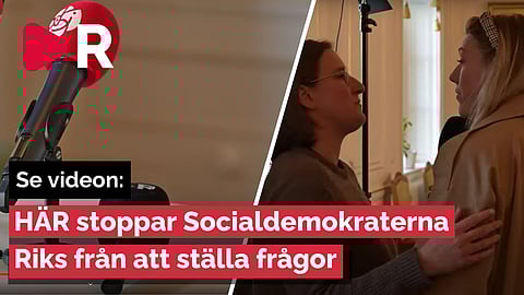 Se videon: Här stoppar Socialdemokraterna Riks från att ställa frågor