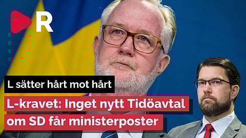 Liberalernas krav: SD kan glömma att sitta i regeringen