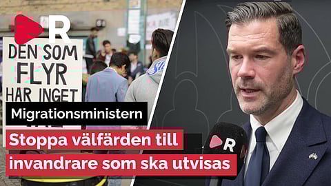 Migrationsministern vill stoppa välfärden till migranter som ska utvisas
