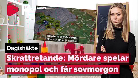 Skrattretande dagishäkte: Mördare spelar monopol och får sovmorgon