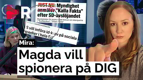 Magdalena Anderssons (S) nya förslag: vill spionera på DIG
