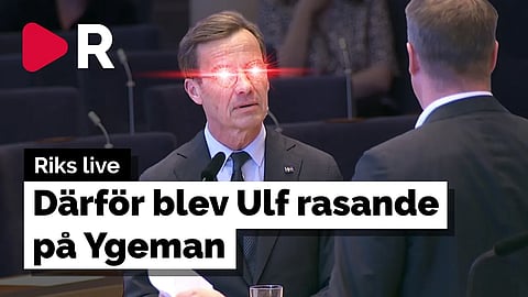 Hetsigt debatt mellan statsminister Ulf Kristersson och Anders Ygeman (S)