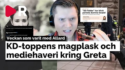 Brutalt magplask av KD-toppen och medial hysteri kring Greta Thunberg