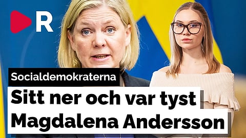 Sitt ner och var tyst om svenskars trygghet Magdalena Andersson