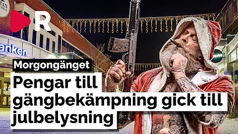 Morgongänget: Pengar till gängbekämpning gick till julbelysning