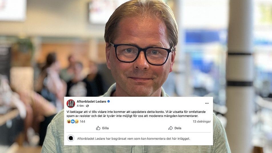 Aftonbladet Ledare stänger ner: "På grund av rasister"
