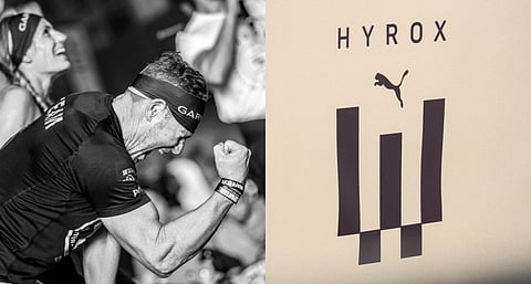 HYROX Participant and Logo