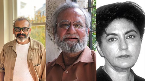 Artists Subodh Gupta, Gulammohammed Sheikh and Nalini Malani