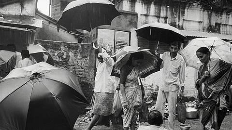 Chetla bazar on a rainy day by Kushal Ray