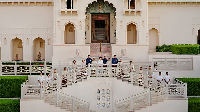 The team at The Oberoi Rajgarh Palace, Khajuraho.