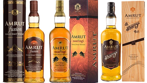 5 best Amrut whiskies including Exclusive Edition, Naarangi, Intermediate Sherry, Fusion and Greedy Angels whisky