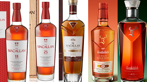 Macallan vs Glenfiddich: 6 Whisky Bottles
