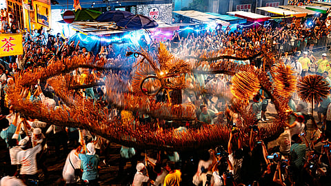 The Fire Dragon Dance in Hong Kong