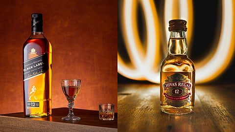 Black Label vs Chivas Regal 12 Scotch whisky