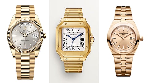 7 Luxury Gold Watches: Rolex, Patek Philippe, Audemars Piguet, Cartier, Vacheron Constantin and Breguet