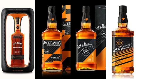Jack Daniel's McLaren F1 whiskey bottles