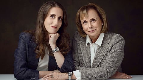 Gérald Genta's wife Evelyne Genta and daughter Alexia