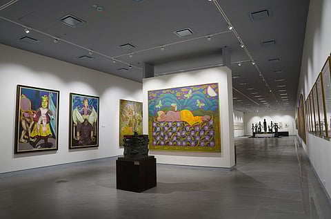 Artist A. Ramachandran's Painting in in Kolla, Kerala