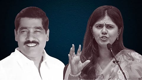 Bajrang Sonwane and Pankaja Munde