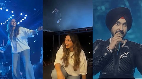 Deepika Padukone Attends Diljit Dosanjh Concert