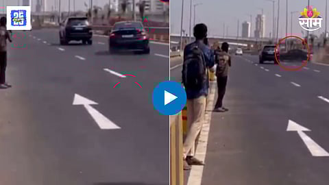 Mumbai Coastal Road Accident Video 