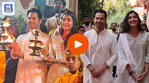 Varun Dhawan And Pooja Hegde Visit Rishikesh